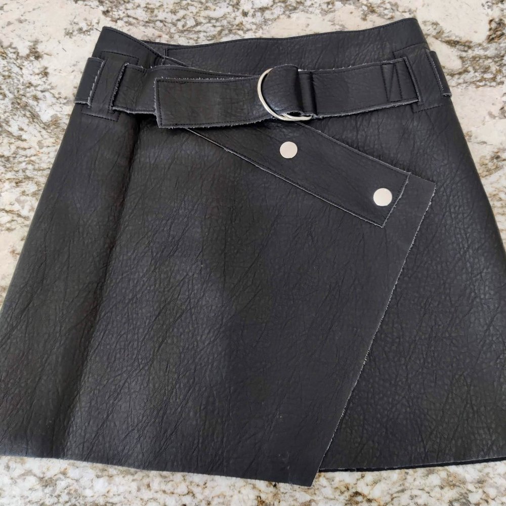 Zara faux leather skirt mini